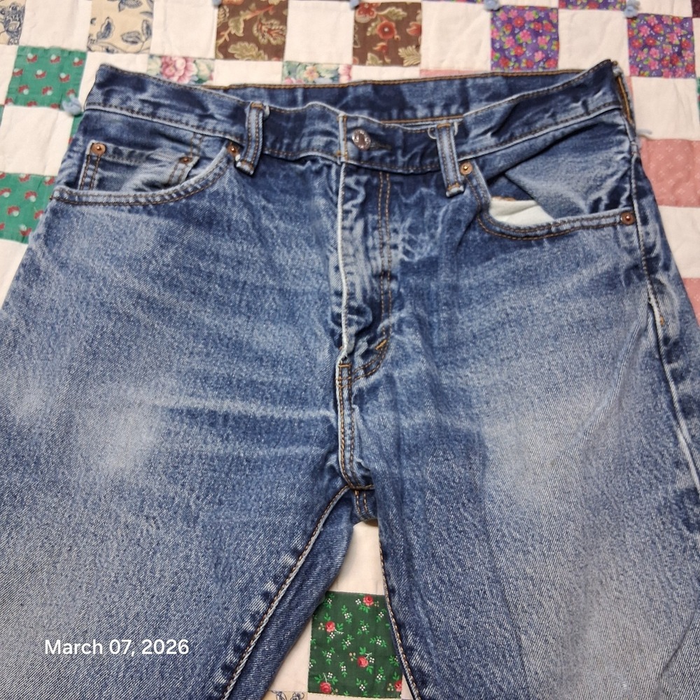 Levi's Men's Bootcut Jeans Blue - Picture 3 of 12
